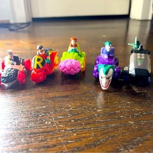 1993 Vintage McDonalds Batman animated series cars and figures